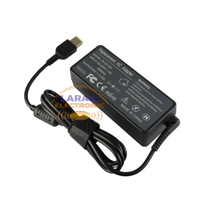 Chargeur Lenovo USB-20V 3,25A – LARABI ELECTRONIC