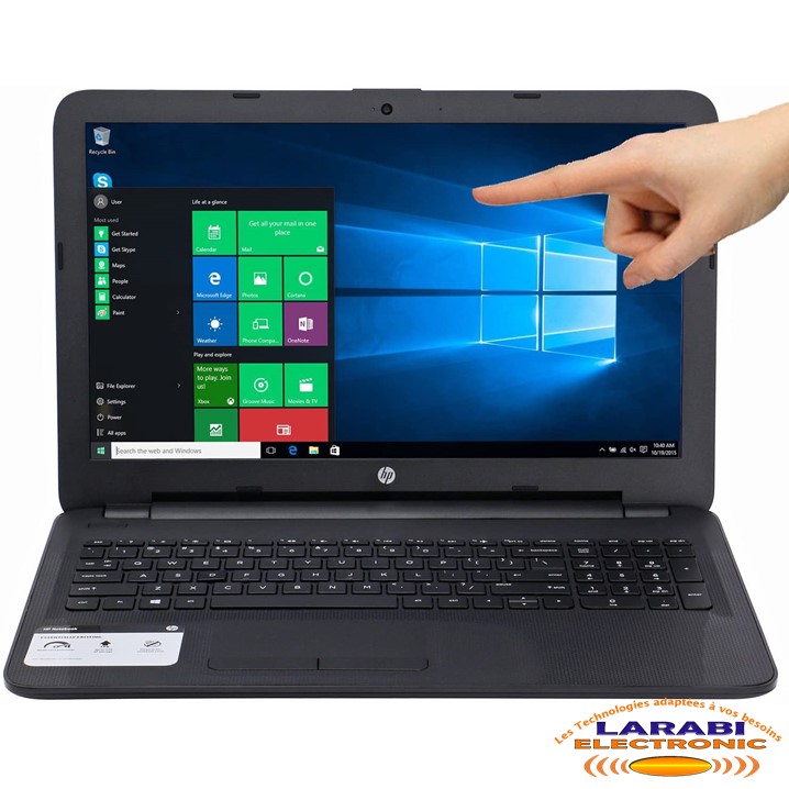 HP Notebook Ecran Tactile 15-f387WM – 4GB RAM, 500GB HDD, 15.6 Pouces –  LARABI ELECTRONIC